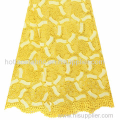 Unique design embroidered rhinestones nigerian lace fabric high quality guipure cord lace