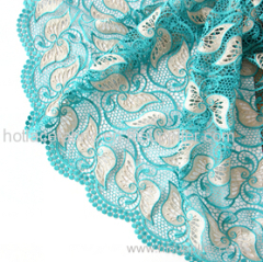 Fancy style african lace embroidery fabric with rhinestones for nigerian wedding party dress