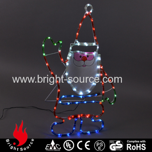 Decorative led rope light with Santa figure