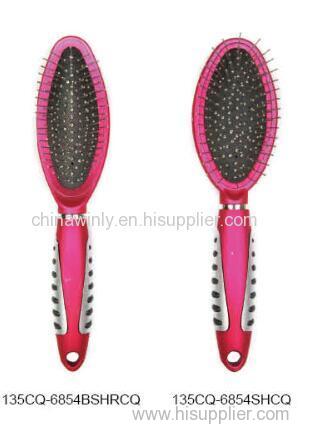 Metal Handle Plastic Professional Hairbrush