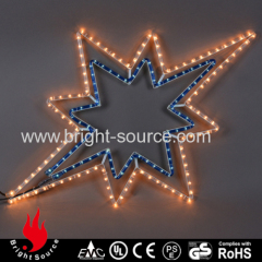 Star figure LED rope lights for decoration