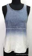 DIP DYED KNIT VEST (LADIES)