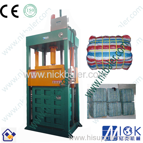 Used clothes compactor baler machine for sales