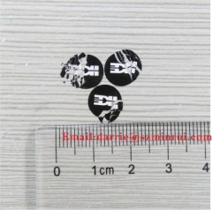 China top self-adhesive destructible label manufacturer custom round 10mm warranty sticker for mobile repairing