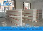 White Floor Standing Heavy Duty Storage Supermarket Display Racks