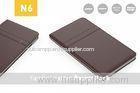 Fashion Premium Leather Power Bank Built In Micro Input And USB Output Cable