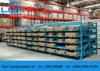 Metal Blue Gravitational Rolling Fluent carton Flow rack for Warehouse