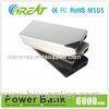 Smartphone Pocket Charger Power Bank Portable Battery Pack With ROHS / FCC