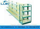 Assemble Green Metal Griding Back Panel Supermarket Display Racks