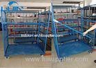 Metal three Sides Powder Coated Folding Pallet Logistic Trolley Racking Systems For Warehouses