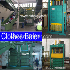 Textile Cloth press machine with baling press