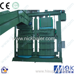 Two ram baler machine with Textile Cloth Used Press