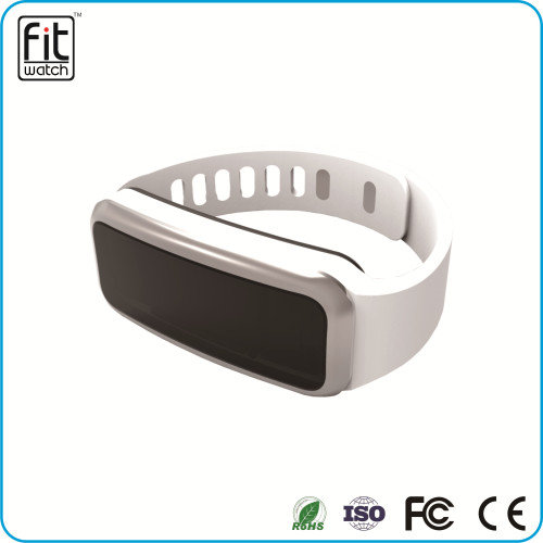 0.91 inch OLED screen bluetooth 4.0 wearable smart rubber bracelets