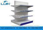 Double Sided or Single Sided Metal Supermarket Shelf Display Racks for Storage