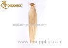 Bleach Blonde Brazilian Body Wave U Tip Hair Extensions Grade 6A / 7A / 8A Virgin Hair