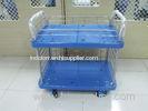 Warehouse use Four wheels steel handle platform hand truck with brakes