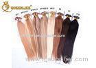 Colored Straight Pro Bonded U Tip Hair Extensions Peruvian Human Hair Weave