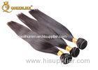 100% Human Indian Wavy Virgin Hair Straight Black Hair Extensions Tangle Free
