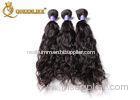Black Double Wefted Malaysian Virgin Hair Curly Wet And Wavy Weave