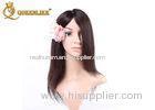 100% Unprocessed Dark Brown Lace Front Human Hair Wigs With Baby Hair