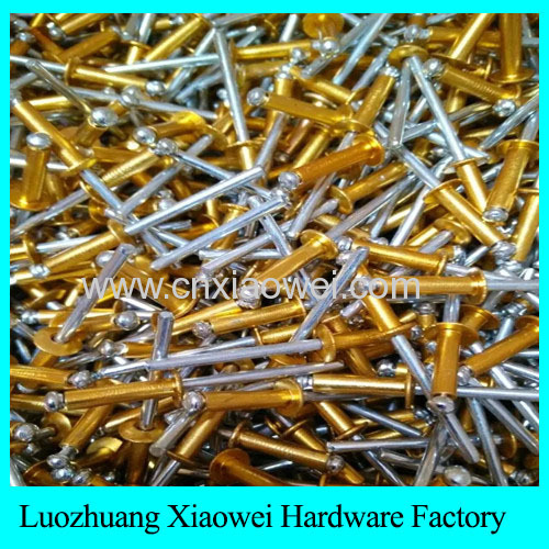 Flat head standard aluminum rivet