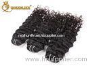 Cambodian Natural Black Deep Wave Human Hair Extension Non Remy Hair