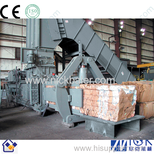 baling press with Brown Paper pp strapping machine