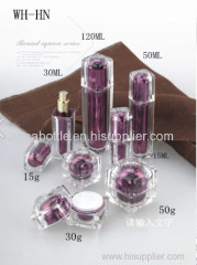 luxury 15gm 30gm 50gm plastic cosmetic acrylic double wall jar