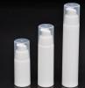 15ml 30ml 50ml plastic pp white cylindrical cosmetic airless bottle