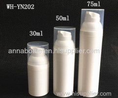empty 30ml 50ml 75m plastic white skin care cosmetic packaging bottle
