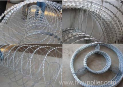 Razor Fencing or blade barbed wire