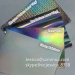 Factory Price Glossy Holographic Breakable Label Paper Security Hologram Destructible Vinyl Eggshell Paper Material