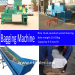 horizontal continuous out bag Wood shaving recycling press machine