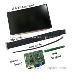 11.6 inches Tft Lcd Panel with Driver Board edp interface