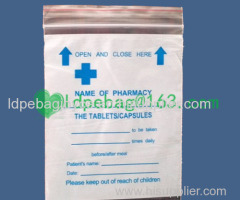 medical ziplock bag/drug envelope