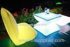 Illuminated Rechargeable LED Tables And Chairs With 4000 Mah Lithium Battery