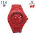 Custom Wood Watch For Women With Red Or Pink Color Printing