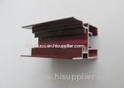 Bedroom / Living Room Aluminum Door Frame Extrusions Wood Grain Colored