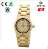 Cute Japan Quartz Movement Mens Quartz Wood Watch OEM / ODM