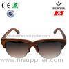 Half Framed Water Proof Rosewood Wood Sunglasses Polarized CE ROHS FSC