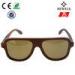 Sapele Wood Frame Sunglasses For Travelling Driving Shopping OEM / ODM