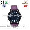 100% Eco - Friendly Leather Strap Alloy Watches Logo Customized