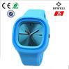 Promotional Gift Blue Rubber Silicone Jelly Watch For Children / Kids