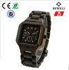 Environmental Natural Men Wooden Watches With Stainless Steel Buckle