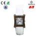 Fashion Leisure Unisex Wooden Watch With Leather Band CE ROHS FSC