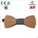 Bewell Handmade Wood Accessories Woven Printing Sandalwood Bow Tie For Unisex