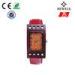 Eco - Friendly Rectangular Face Wooden Ladies Watch With Red Leather Strap