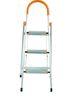 3 Steps Silver Custom Aluminum Trestle Ladder Anodized 30CM Spacing Between Rungs