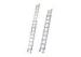 Straight Custom Extruded Aluminum Telescopic Ladders For Electric Lights Installment