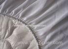 Zippered Quilted Mattress Cover Double Beige Fire Retardant